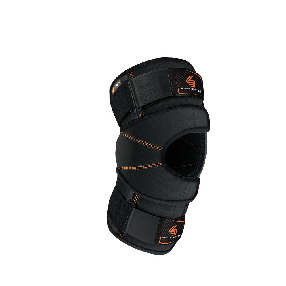 Shock Doctor Knee Brace Wrap Knee Support For Patella Issues Injury Recovery Compression Support For Medial & Lateral Knee Stability Single Blac