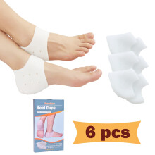 Plantar Fasciitis Gel Heel Protectors 3 Pairs Heel Cups for Women & Men Heels Pain Relief Heel Pads Cushions for Achilles Tendonitis Dry Cracke