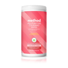 Method All-Purpose Schoonmaakdoeken, Roze Grapefruit, Multi-oppervlak, Composteerbaar, 70 Stuks (1 Verpakking)