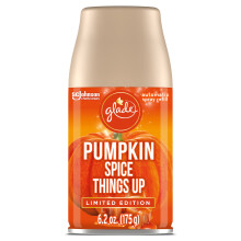 Glade Automatic Spray Rebill and Suporter Kit Amorista para el hogar y el bao Spice de calabaza.