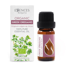 Essences Bulgaria Olio essenziale di origano greco biologico 1/3 Fl Oz | 10ml| Origano vulgare SSP. hirtum | 100% puro e naturale | Non diluito |