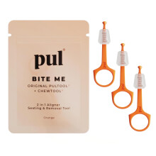 PUL-paket med 3 teranvndbara 2-i-1 Aligner Sits Chewie & Borttagningsverktyg - Kompatibel med Invisalign avtagbara hngslen Hllare - Ltt att