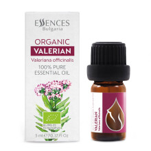 Essences Bulgaria Olio essenziale di valeriana biologica 0,17 Fl Oz | 5ml| Valeriana officinalis | 100% puro e naturale | per un buon sonno e rel
