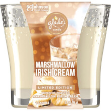 Glade Candle Jar Ambientador Marshmallow Crema Irlandesa 3.4 oz