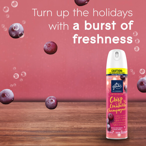 Glade Glade Raumspray, Crisp Cranberry Champagne, 8,3 oz 2