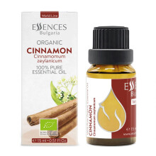 Essences Bulgaria Olio essenziale di cannella di Ceylon biologico 0,51 Fl Oz 15 ml Cinnamomum Zeylanicum - Aromaterapia di grado terapeutico puro