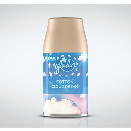 Glade Glade Automatic Spray Refila Throwiner Air per casa e bagno di cotone Cloud Dream 6.2 once