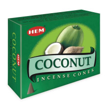 Noix de Coco - Caisse de 12 Boξtes de 10 Cτnes Chacune - Encens Hem d'Inde