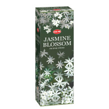 Jasmine Blossom - Boξte de six tubes hexagonaux de 20 bβtonnets - Encens HEM roulι ΰ la main en Inde