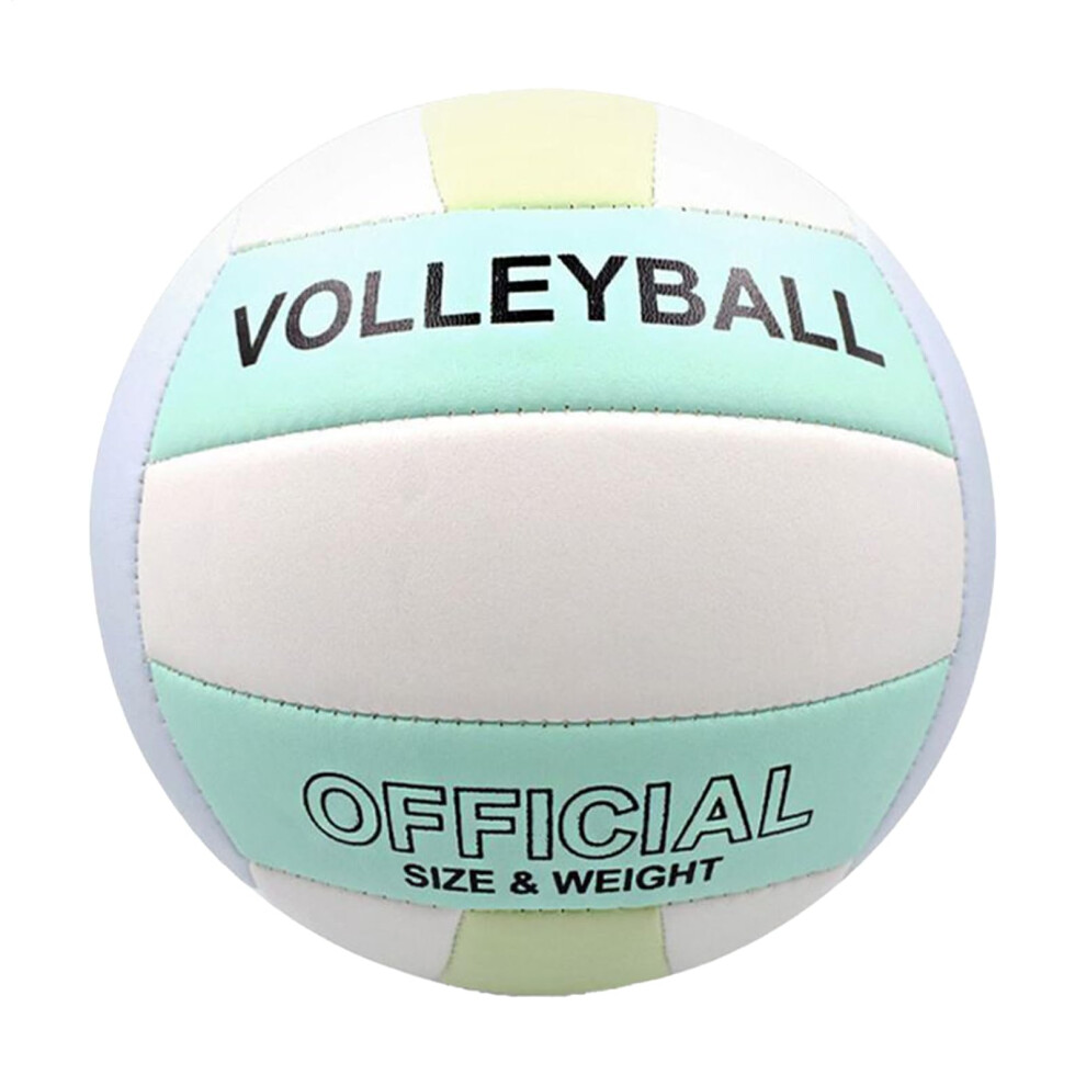 Official Indoor Volleyball for Beginners and Teens, Waterproof Soft PU Leather Training Ball for Kids and Adults