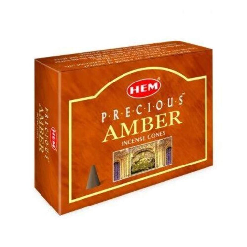 HEM  Precious Amber Rδucherkegel  12 Stόck