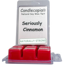 Candlecopia Seriously Cinnamon Stark duftende, handgegossene vegane Wachsschmelze, 12 duftende Wachswόrfel 6,4 Unzen in 2 x 6 Packungen
