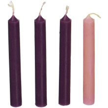 Cathedral Art Abbey & CA Gift Advent Candles Set of 4 Purple Pink