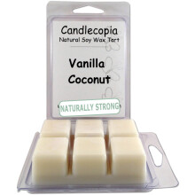 Candlecopia Βανίλια Καρύδα Ισχυρά Αρωματικά Κεριά, 12 Κύβοι, 6.4 Ουσίες σε 2 x 6-Συσκευασίες
