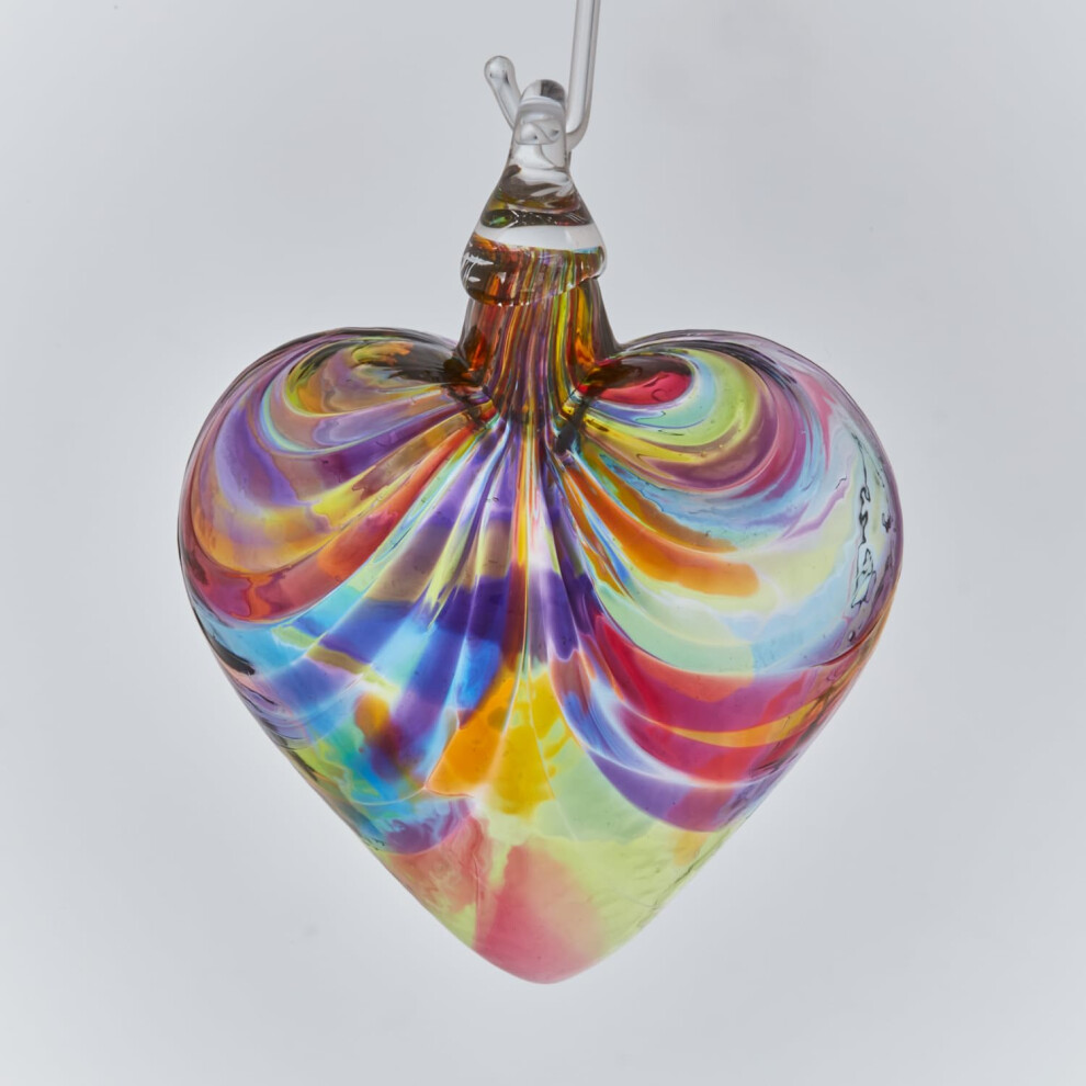 Szklane Oko Studio Klasyczne Ozdoby W Ksztalcie Serca (Tecza)-image
