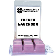 Candlecopia Franzsischer Lavendel, stark duftende, handgegossene vegane Wachsschmelze, 12 duftende Wachswrfel 6,4 Unzen in 2 x 6 Packungen