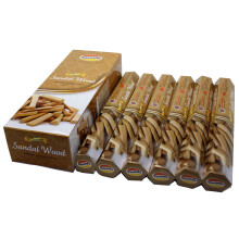 Encens Govinda - Bois de santal - 120 bβtons d'encens Premium Encens Masala enduit