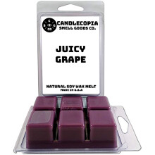 Candlecopia Juicy Grape Stark duftendes handgegossenes veganes Wachs schmilzt 12 duftende Wachswrfel 6,4 Unzen in 2 x 6 Packungen