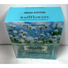 Bath & Body Works Wallflowers Geurrefill Fresh Cotton 2 Pack
