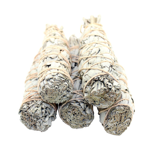 Govinda Premium California Λευκή Σαλάτα Smudge Sticks, 4 Ίντσες, Πακέτο των 3 2