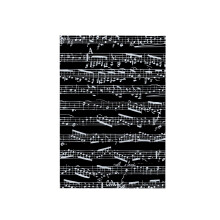 3D-rosa svarta och vita noter-Snygga noter-Pianonotation-Samtida musikerpresenter Hand-/sporthandduk 15 x 22