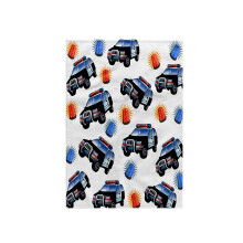 Serviette main motif roses imprimes 3D de voitures de police avec lumires clignotantes 15 x 22
