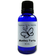 Candlecopia Monkey Farts Konzentriertes Premium-Duftφl, kobaltblaue Glasflasche, Tropfverschluss im Euro-Stil