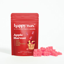 Happy Wax Apfelernte duftende Brenwachsschmelze  natrliche, stark herbstlich duftende Wachsschmelze mit therischen len  ungiftige Wachsschm