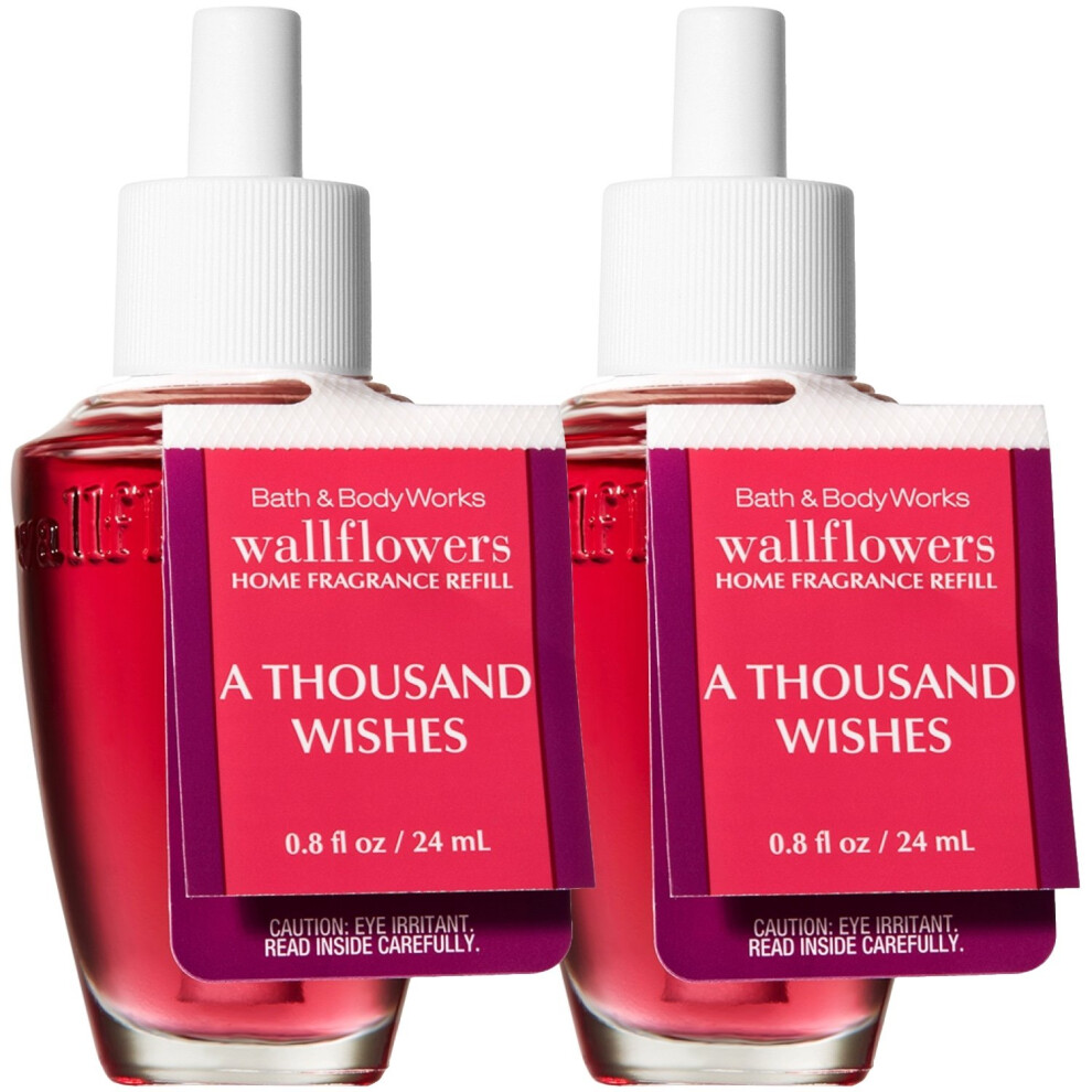 Bath & Body Works Bath And Body Works A Thousand Wishes Wallflower Fragrance Refill. 2 Pack 0.8 Oz