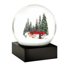 CoolSnowGlobes Coole Schneekugel mit rotem LKW und Hunden