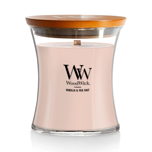 WoodWick WoodWick Μεσαίο Κερί Ώρας Βανίλια & Θαλασσινό Αλάτι Premium Soy-Blend Wax
