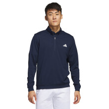 (XXL, Collegiate Navy) adidas Golf Mens Elevated Quarter Zip Left Chest Recycled Sweater