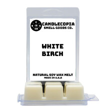 Candlecopia Weie Birke, stark duftende, handgegossene, vegane Wachsschmelze, 12 Duftwachswrfel  6,4 Unzen in 2 x 6 Packungen