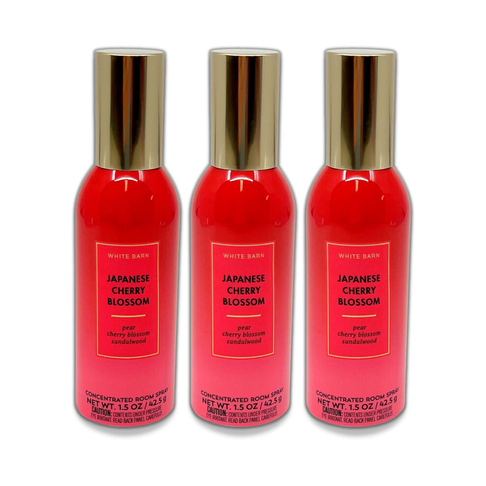 Bath & Body Works Bath And Body Works 3 Pack Japanese Cherry Blossom Room Spray 1.5 Oz.