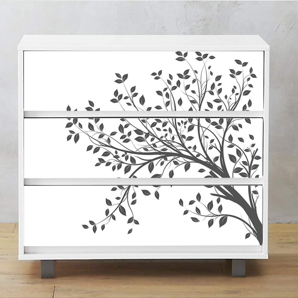 Self-Adhesive Dresser Sticker Peel And Stick Furniture Stickers/Decals Removable Furniture Skin (003 Malm) 8432290062338