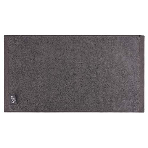Ensemble de 4 serviettes  main Everplush Flat Loop  schage rapide, charbon de bois 1