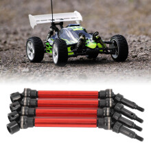 4 Stück Aluminium-Stahl Antriebswellen für 1/8 RC Car Kraton 4S, Rot