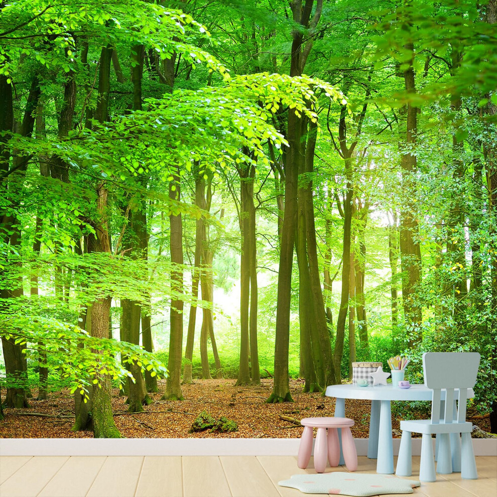 Signford Wall Mural Forest Removable Wallpaper Wall Sticker For Bedroom Living Room 100X144 Inches
