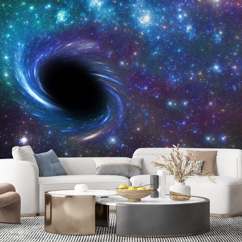 Signford Wall Mural Galaxy Removable Wallpaper Wall Sticker For Bedroom Living Room 100X144 Inches 662595807367