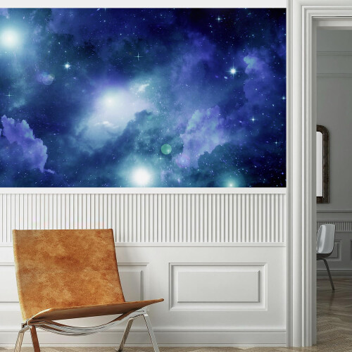 SIGNFORD Mural Galaxy Adesivo de parede removvel para quarto e sala de estar - 66 x 96 polegadas 2