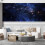 SIGNFORD Mural Galaxy Adesivo de parede removvel para quarto e sala de estar - 66 x 96 polegadas 1