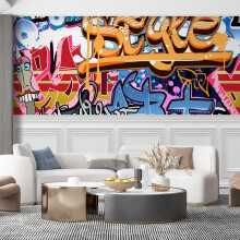 SIGNFORD Wandbild, Graffiti, abnehmbarer Tapeten-Wandaufkleber fr Schlafzimmer, Wohnzimmer  167,6 x 243,8 cm