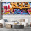 SIGNFORD Mural de parede Graffiti removvel adesivo de parede para quarto sala de estar - 66 x 96 polegadas 1