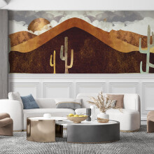 SIGNFORD Wandbild im nordischen Stil, Naturlandschaft, abnehmbare Tapete, Wandaufkleber fr Schlafzimmer, Wohnzimmer  167,6 x 243,8 cm