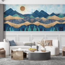 SIGNFORD Wandbild im nordischen Stil, Naturlandschaft, abnehmbare Tapete, Wandaufkleber fr Schlafzimmer, Wohnzimmer  167,6 x 243,8 cm