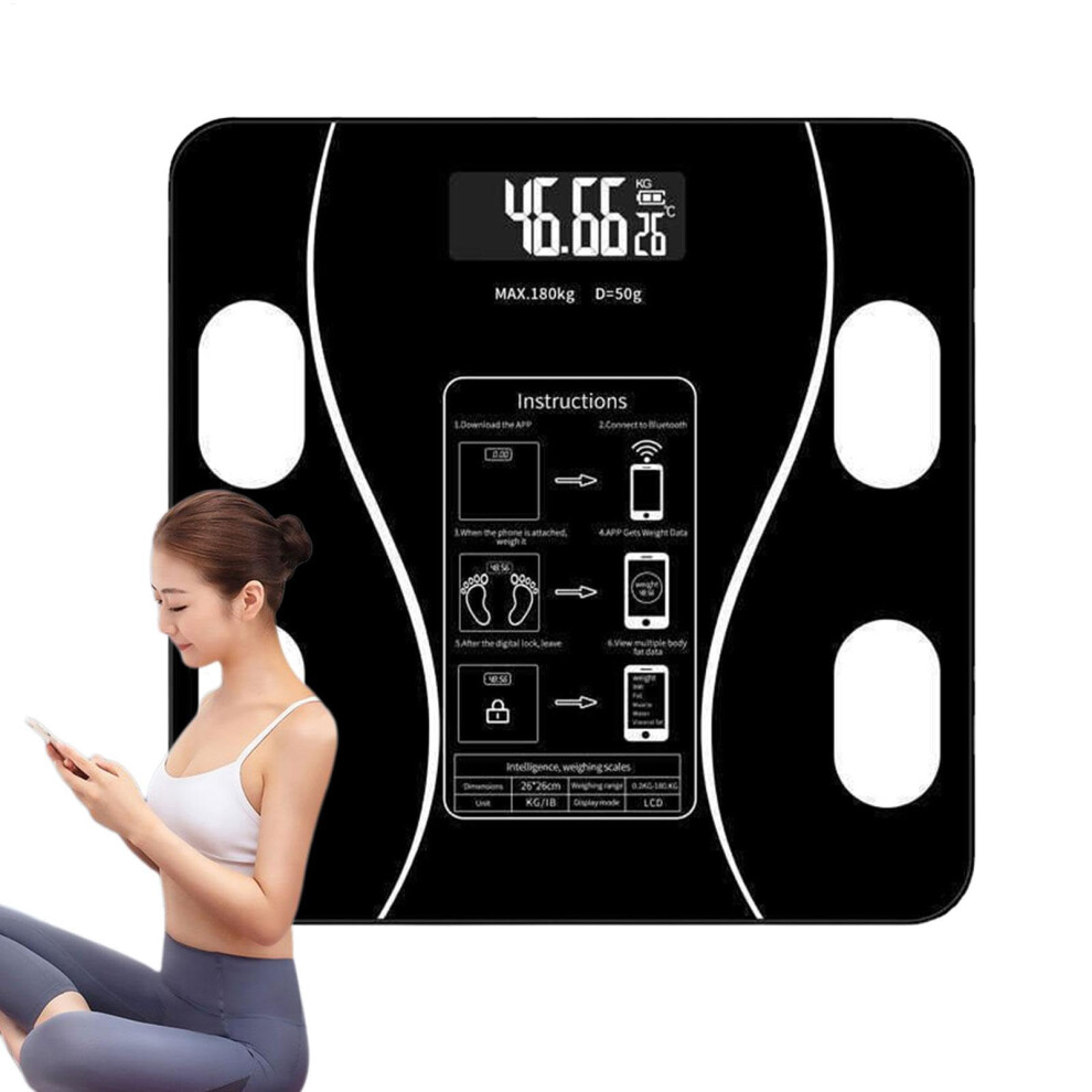 Digital Scale with Body Fat and Muscle Measurement, Accurate Weight Composition Monitor for Men and Women Fitness Tracking
