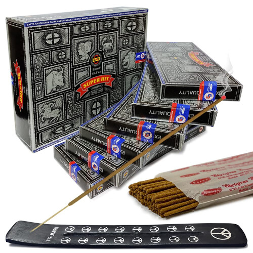 TRUMIRI Rδucherstδbchenhalter-Set mit Satya Super Hit 100 g Rδucherstδbchen  6er-Pack (ca. 600 Stδbchen) 1