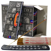 TRUMIRI Lot de 6 porte-encens avec bβtons d'encens Satya Super Hit 100 g Lot de 6 (environ 600 bβtons)