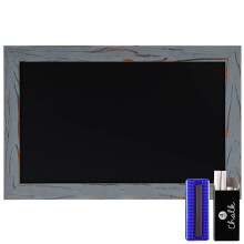 HBCY Creations Rustik gr? magnetisk v?g tavle Lille st?rrelse 11"""" x 17"""" Indrammet dekorativ tavle - fantastisk til k?kkenindretning, bryllupper