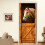 KACOLOR 3D Sticker de Puerta para Dormitorio, 2PCS Autoadhesivo Impermeable 1